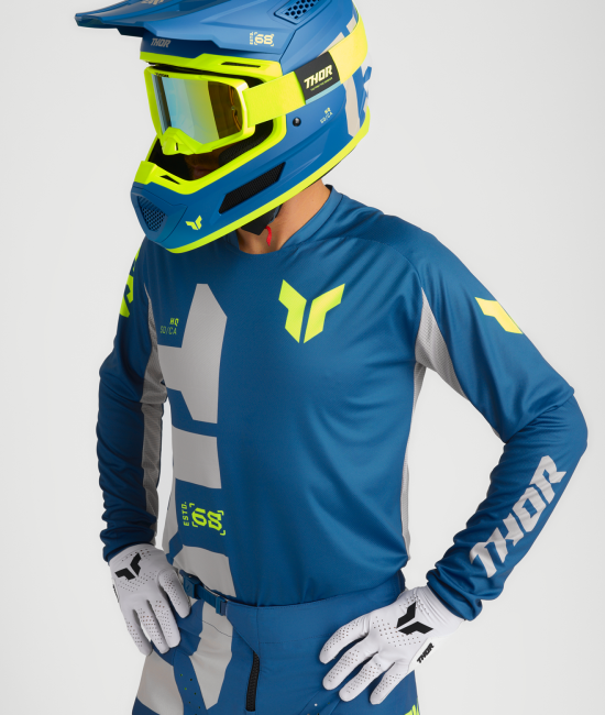 Мотокрос джърси THOR LAUNCHMODE FORGE BLUE — снимка 6