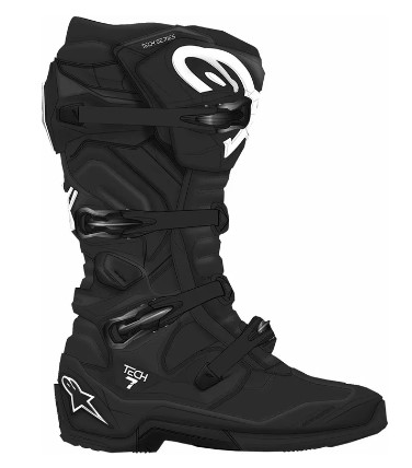 Мотокрос ботуши ALPINESTARS TECH 7 BLACK C25 — снимка 4