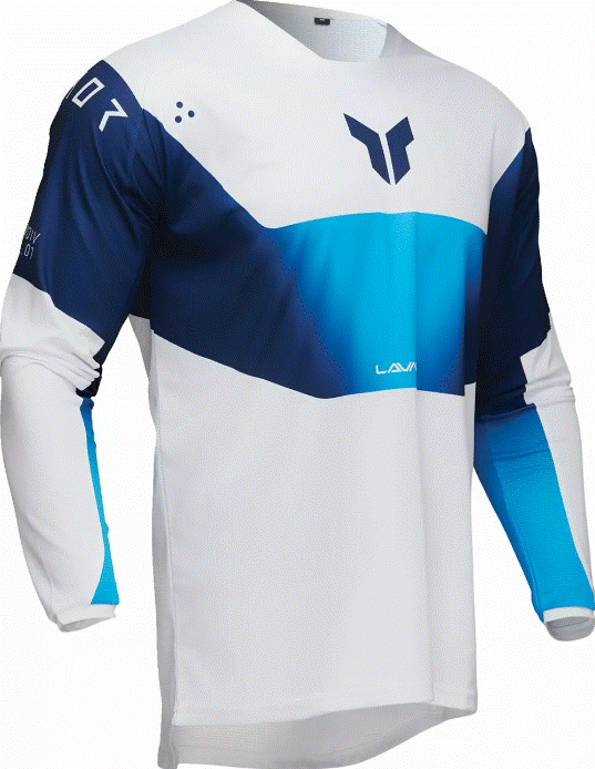 Мотокрос джърси THOR LAUNCHMODE STORM BLUE — снимка 2