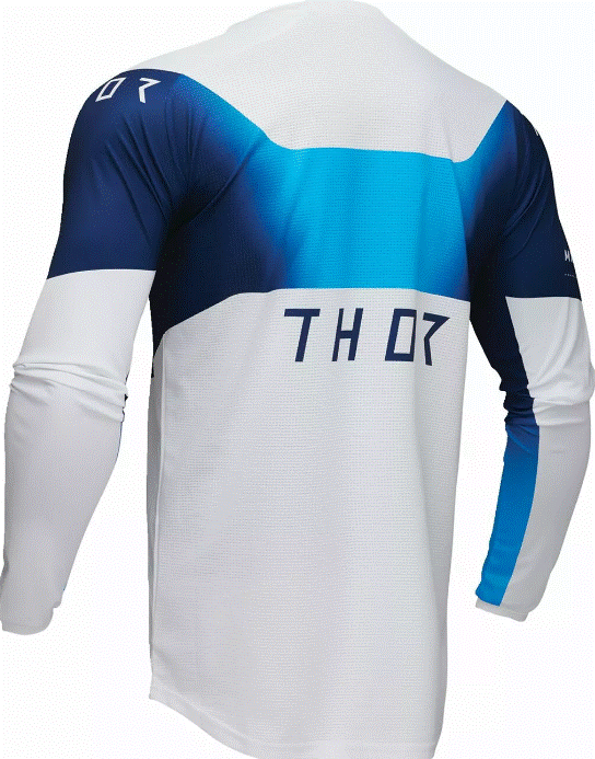 Мотокрос джърси THOR LAUNCHMODE STORM BLUE — снимка 3