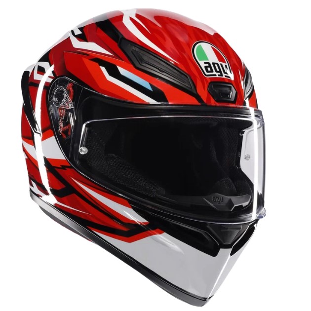 КАСКА AGV K1 S LION BLACK/RED/WHITE 1
