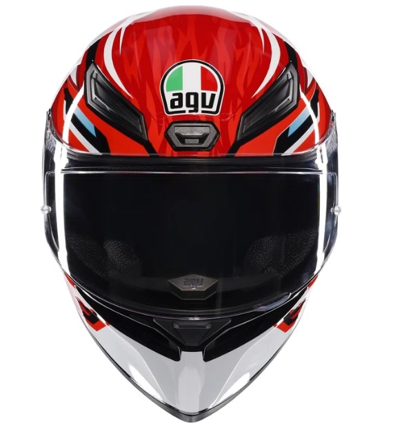 КАСКА AGV K1 S LION BLACK/RED/WHITE — снимка 4