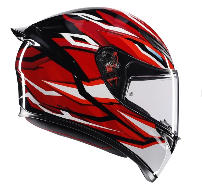 КАСКА AGV K1 S LION BLACK/RED/WHITE — снимка 3