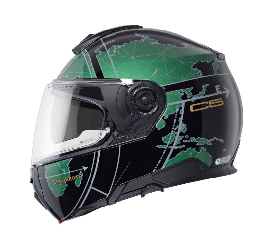 Каска SCHUBERTH C5 GLOBE GREEN — снимка 3