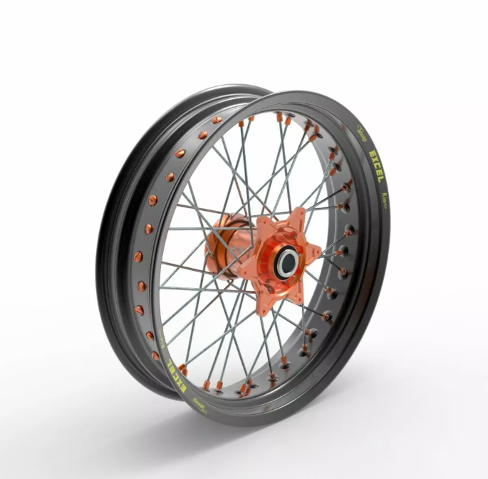 Джанта KITE WHEEL ELITE SM 3.50X17 TT Black Orange — снимка 2