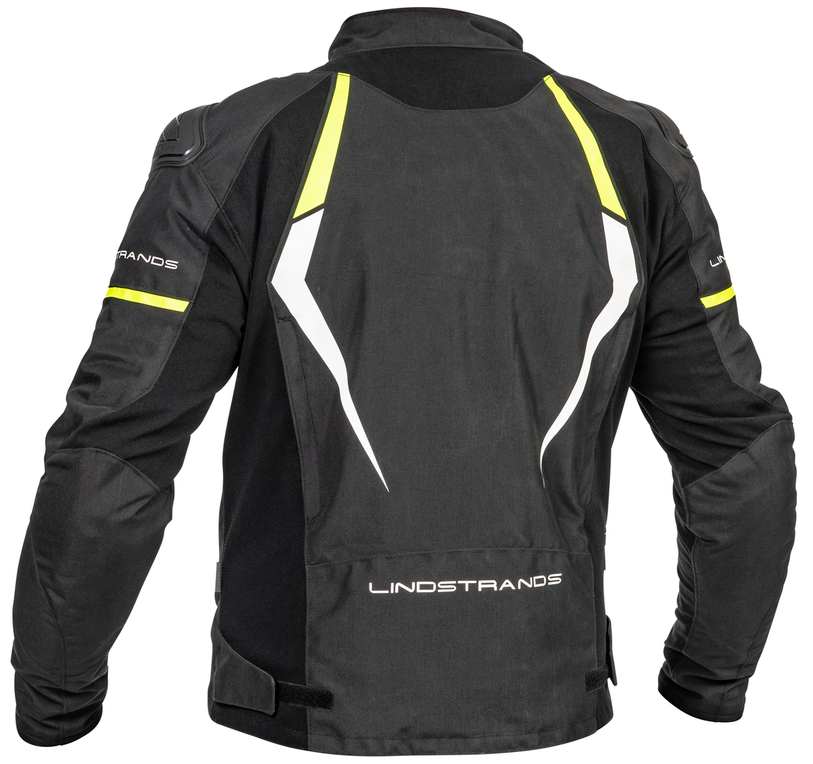 Текстилно мото яке Lindstrands Sandvik Black/yellow — снимка 4