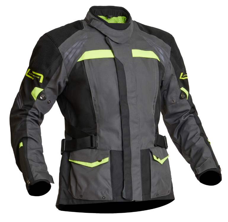 Текстилно мото яке Lindstrands Transtrands Grey/Yellow