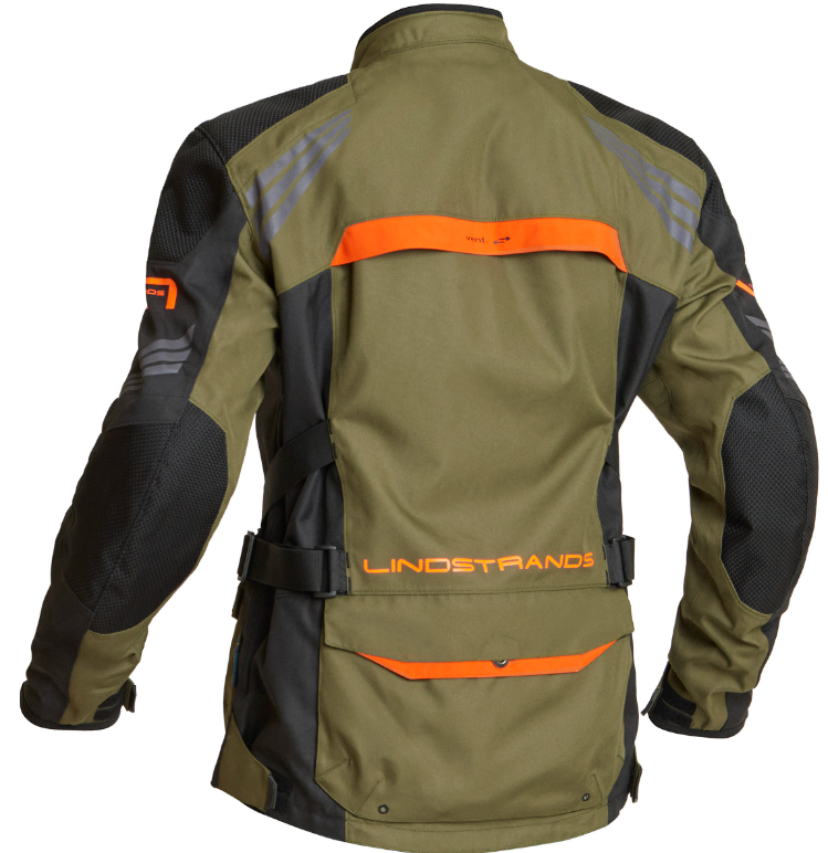 Текстилно мото яке Lindstrands Transtrands Green/Оrange — снимка 2