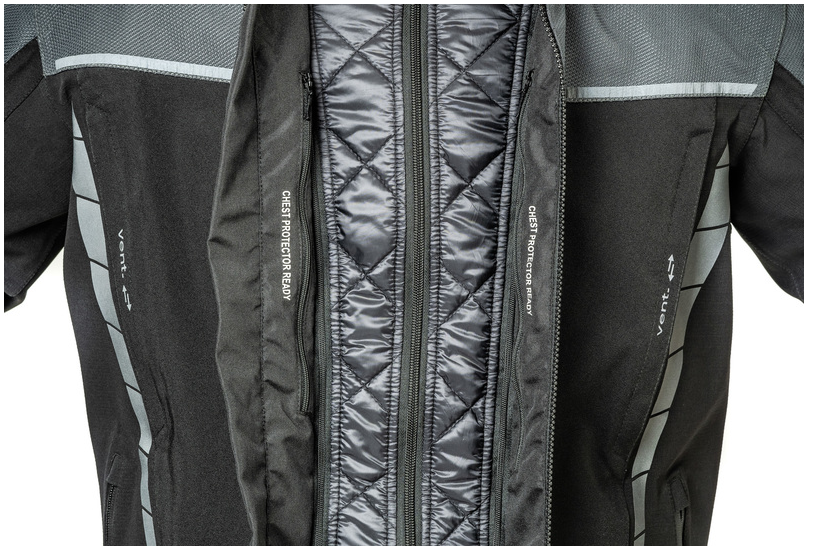 Текстилно мото яке Lindstrands Bydalen Black/Steel Grey_5