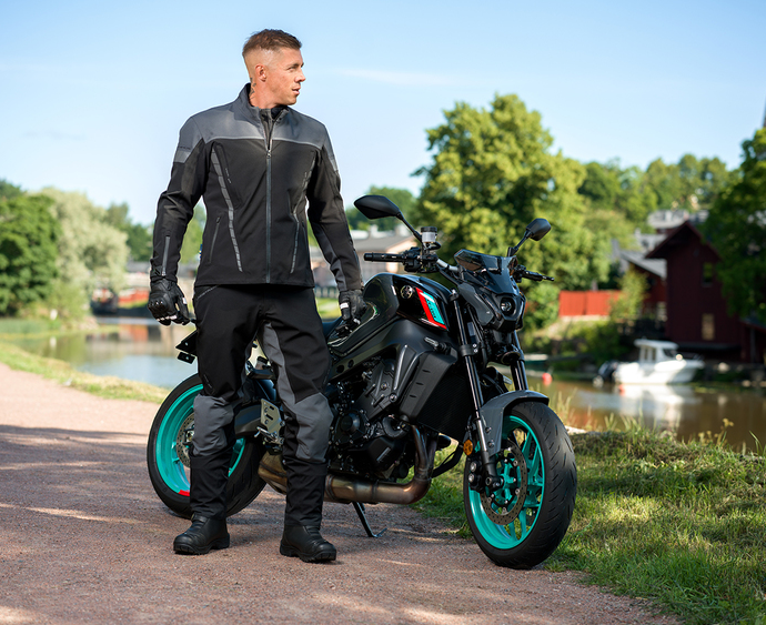 Текстилно мото яке Lindstrands Bydalen Black/Steel Grey_3