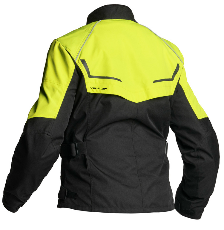 Дамско текстилно мото яке Lindstrands Halden Black/Yellow — снимка 2