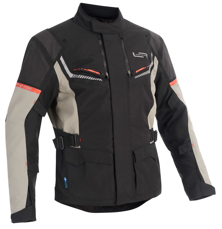 Текстилно мото яке Lindstrands Sylarna Black/Light Grey