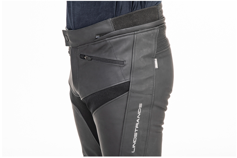 Кожен панталон Lindstrands Sanden Black — снимка 3