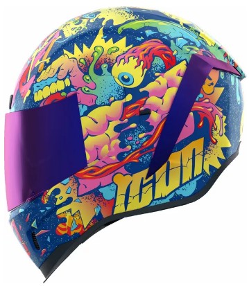 Каска ICON Airform™ Scatterbrain MIPS® Purple/Multi — снимка 5