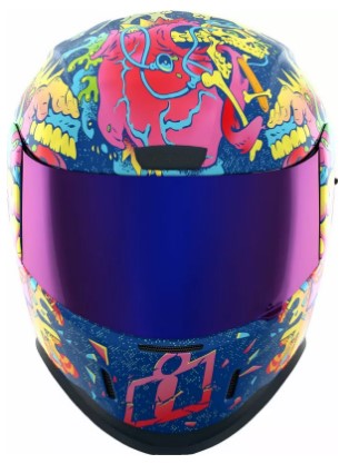 Каска ICON Airform™ Scatterbrain MIPS® Purple/Multi — снимка 2