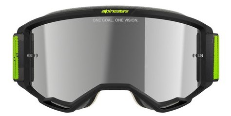 Мотокрос очила ALPINESTARS VISION 5 HOLLOW CHARCOAL YLLW FL Mirror SILVER_2