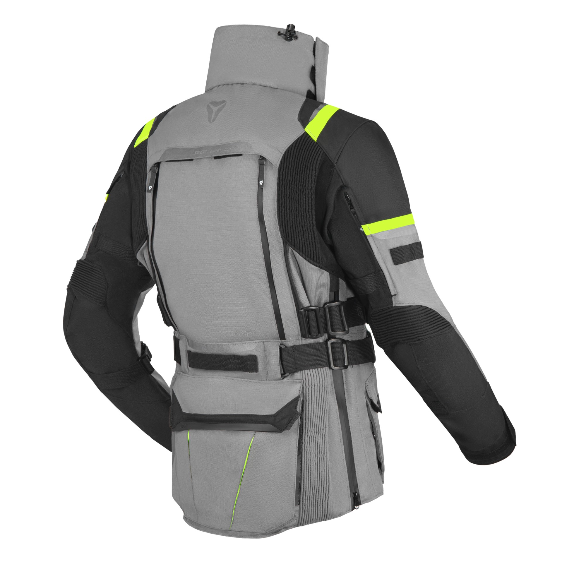Текстилно мото яке SECA ARRAKIS III TITANIUM/NEON YELLOW — снимка 2