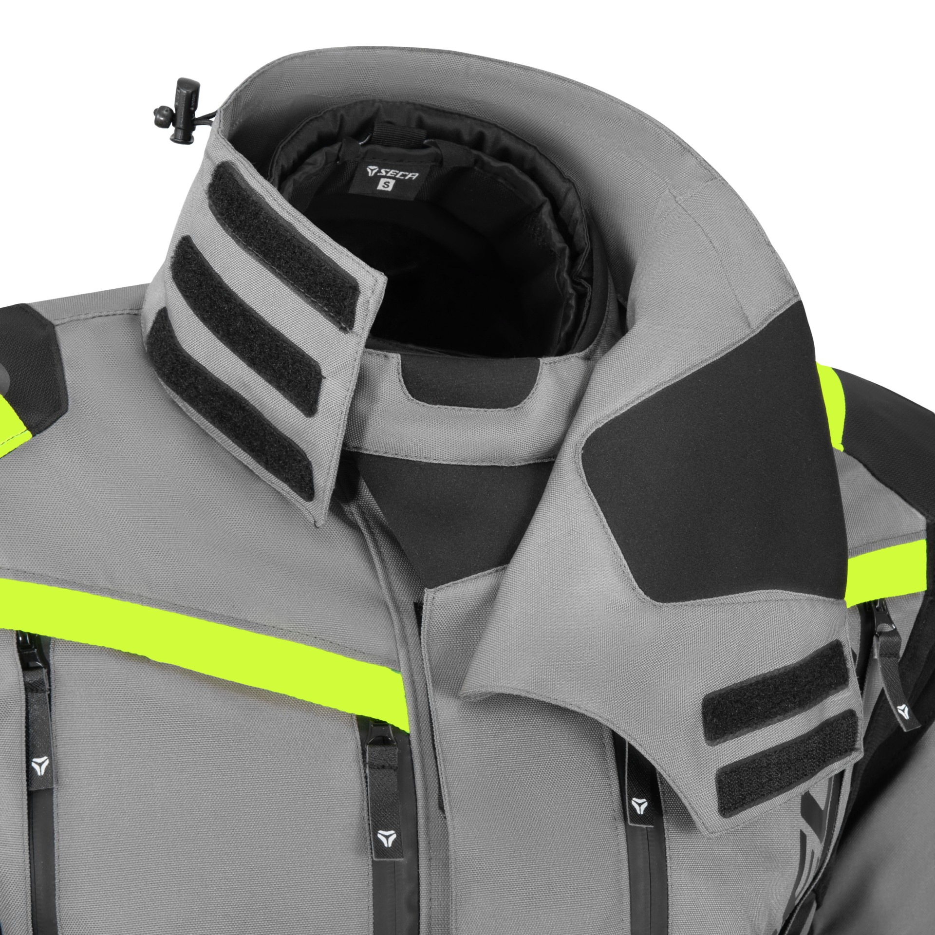 Текстилно мото яке SECA ARRAKIS III TITANIUM/NEON YELLOW — снимка 4
