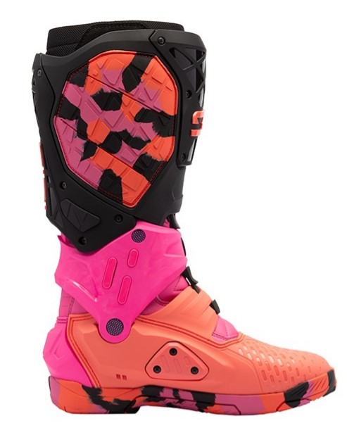 Мотокрос ботуши SIDI CROSSAIR X PINK/ORG/BLK — снимка 6
