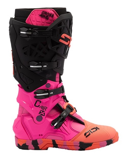 Мотокрос ботуши SIDI CROSSAIR X PINK/ORG/BLK — снимка 5