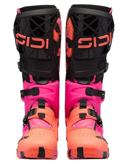 Мотокрос ботуши SIDI CROSSAIR X PINK/ORG/BLK — снимка 4