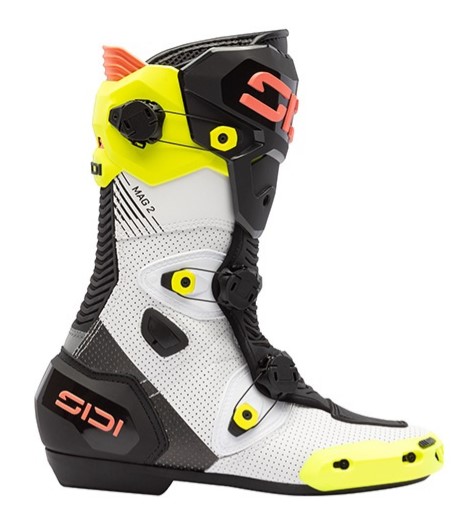 Мото ботуши SIDI MAG-2 AIR WHITE/BLACK/YELLOW — снимка 6