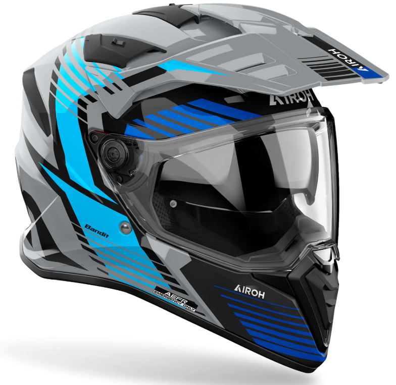 Каска AIROH BANDIT SPICY BLUE GLOSS — снимка 4