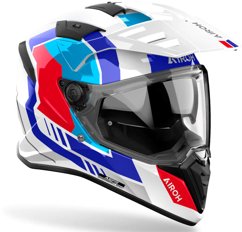 Каска AIROH BANDIT HORN WHITE GLOSS_2