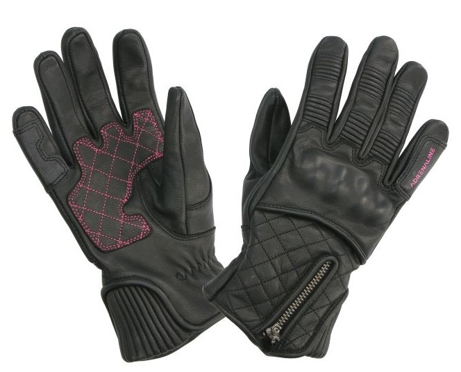 Дамски кожени ръкавици ADRENALINE ORCHID BLACK/PINK