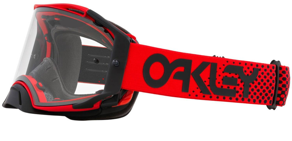 Мотокрос очила OAKLEY Airbrake MX Moto Red B1B Clear — снимка 3