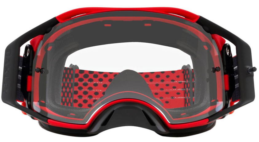 Мотокрос очила OAKLEY Airbrake MX Moto Red B1B Clear — снимка 2