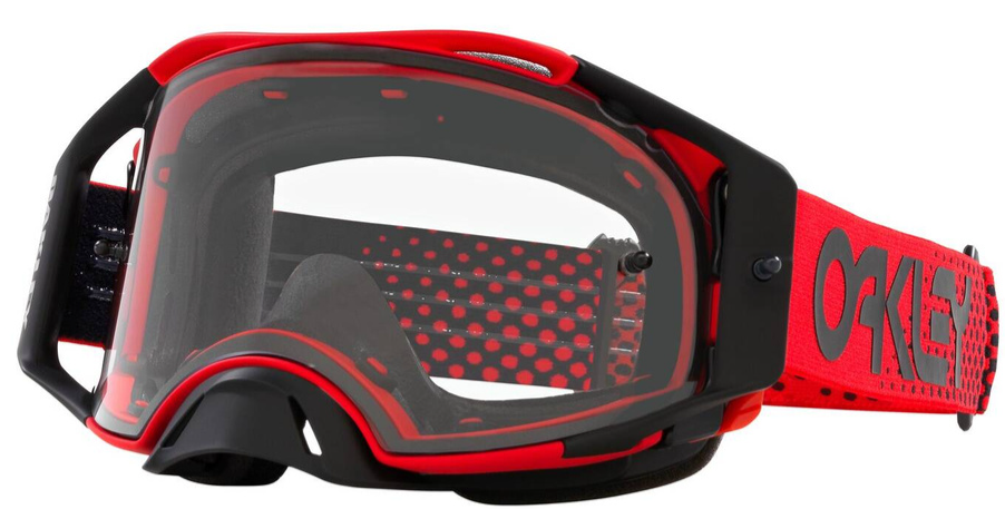 Мотокрос очила OAKLEY Airbrake MX Moto Red B1B Clear 