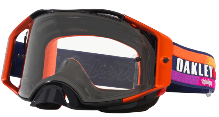 Мотокрос очила Oakley goggles Airbrake MX Troy Lee Designs Navy Sunrise Clear