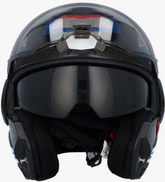 Модуларна каска SCORPION Exo-Tech Evo Carbon BLACK/BLUE/RED — снимка 2