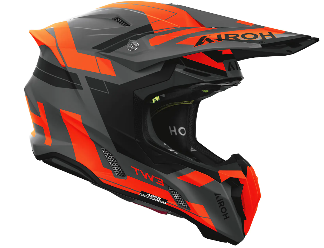 Мотокрос каска AIROH TWIST 3 DYNASTY ORANGE MATT — снимка 2
