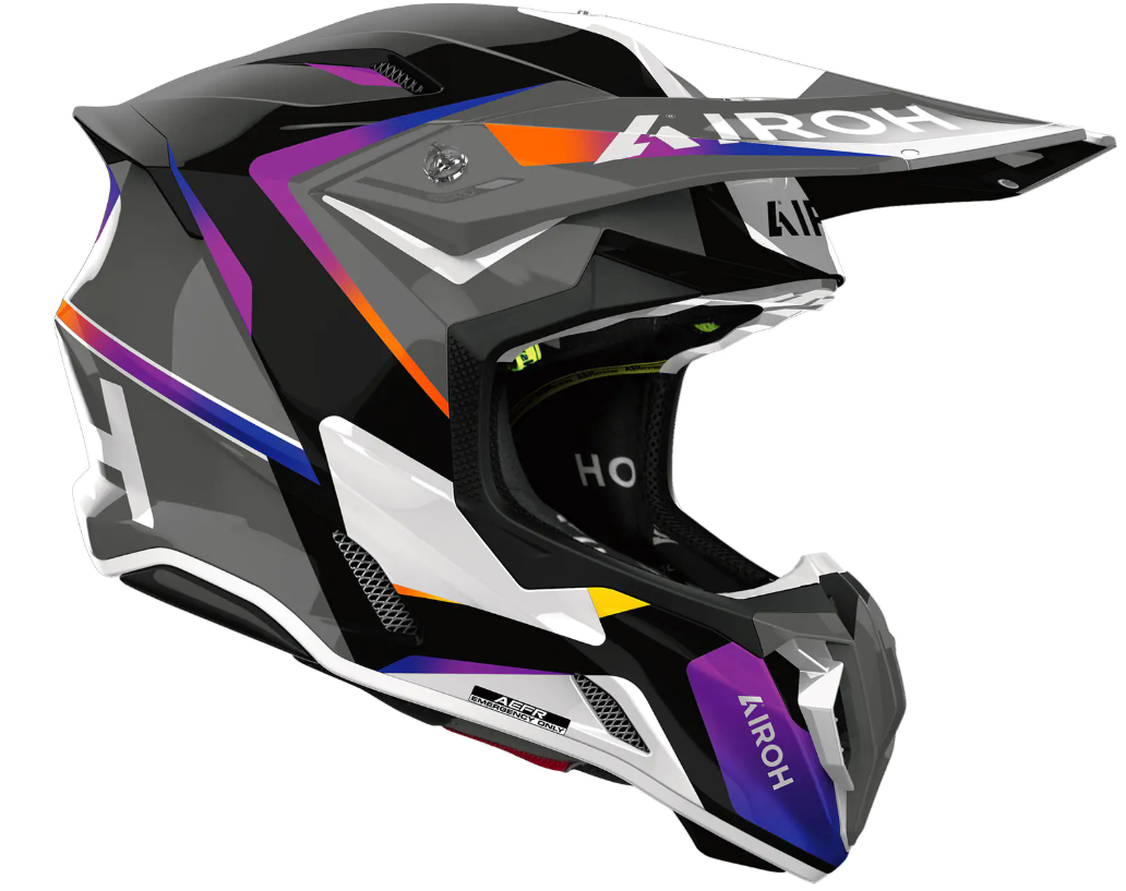 Мотокрос каска AIROH TWIST 3 HUSTLE GLOSS — снимка 2