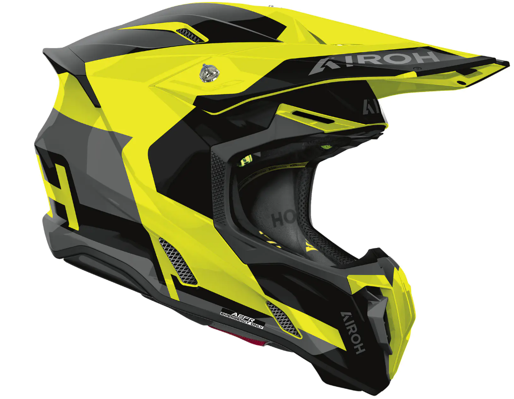 Мотокрос каска AIROH TWIST 3 FANCY YELLOW GLOSS — снимка 2