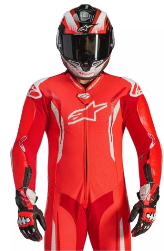 Кожен екип ALPINESTARS GP TECH V5 FLUO RED/WHITE — снимка 2