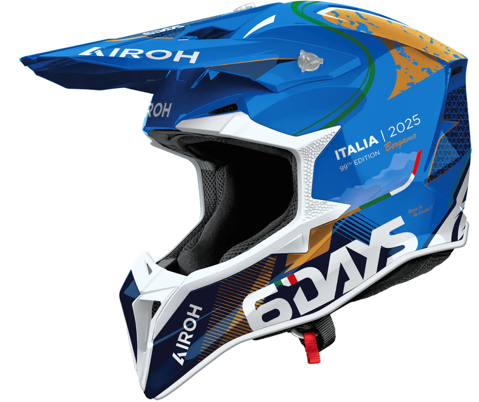 Мотокрос каска AIROH WRAAAP 6 DAYS ITALY 2025