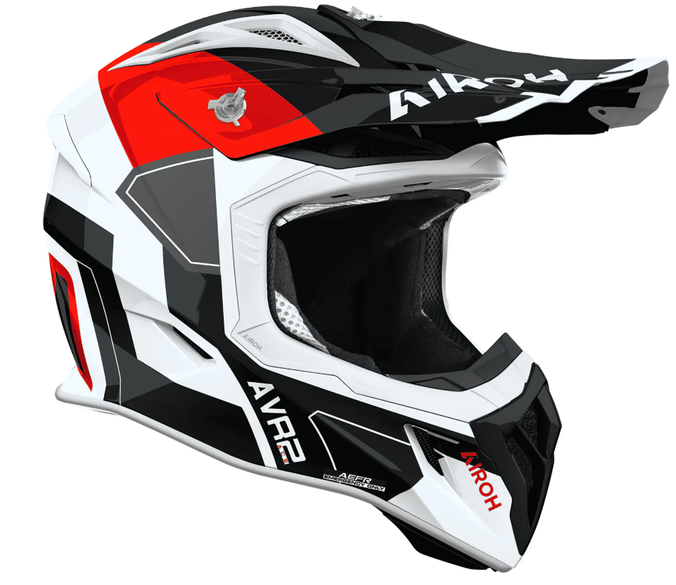 Мотокрос каска AIROH AVIATOR ACE 2 SHIELD RED GLOSS — снимка 2