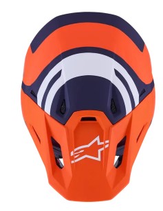 Мотокрос каска ALPINESTARS SM7 CORE ORAN/BLUE — снимка 3