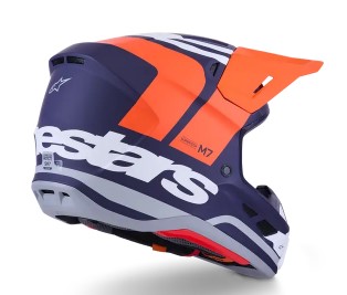 Мотокрос каска ALPINESTARS SM7 CORE ORAN/BLUE — снимка 2
