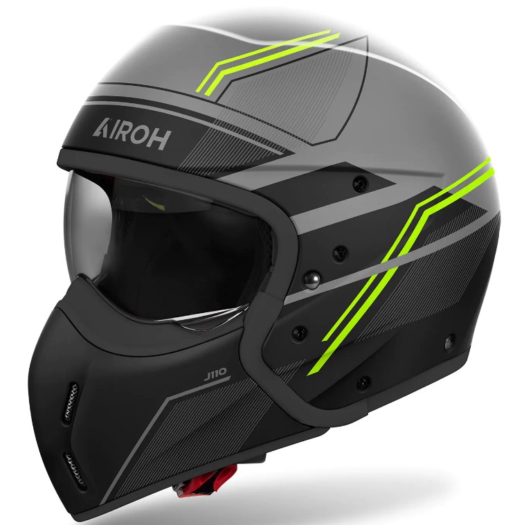 Kаска за скутер AIROH J110 Slim Yellow Matt_5
