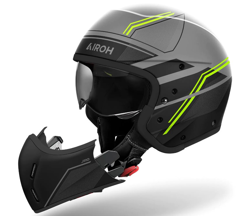 Kаска за скутер AIROH J110 Slim Yellow Matt_4
