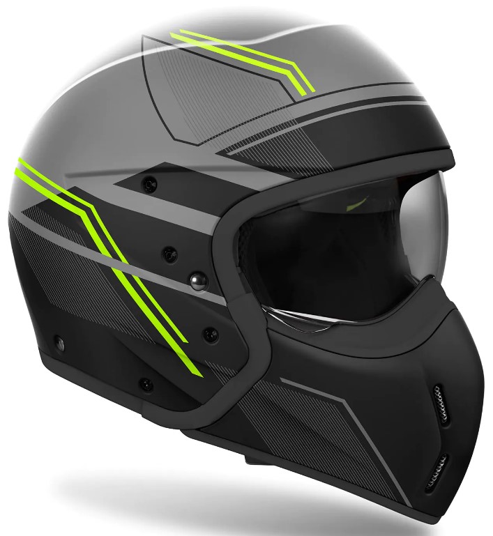 Kаска за скутер AIROH J110 Slim Yellow Matt_3