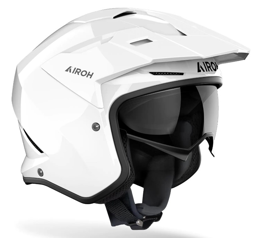 Kаска за скутер AIROH Kombakt WHITE Gloss — снимка 3