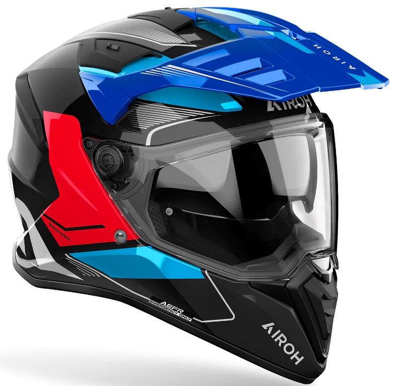 Каска AIROH BANDIT Tune Blue Red Gloss — снимка 3