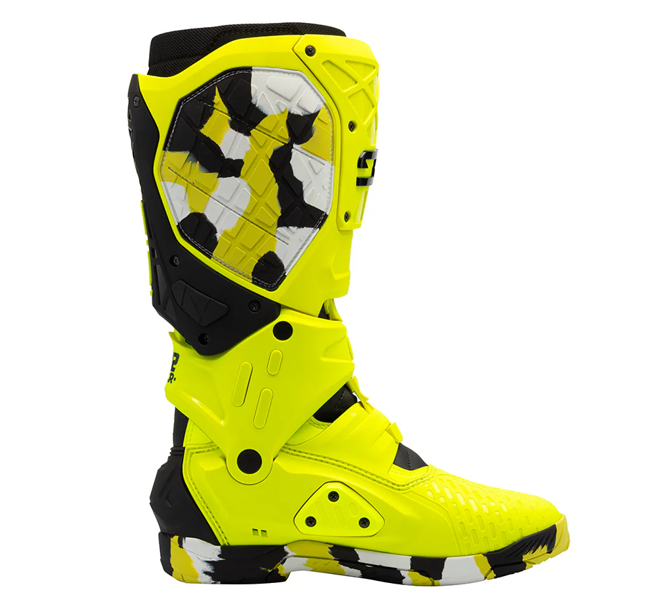 Мотокрос ботуши SIDI CROSSAIR X RACR 222 NEON YELLOW 001 — снимка 2
