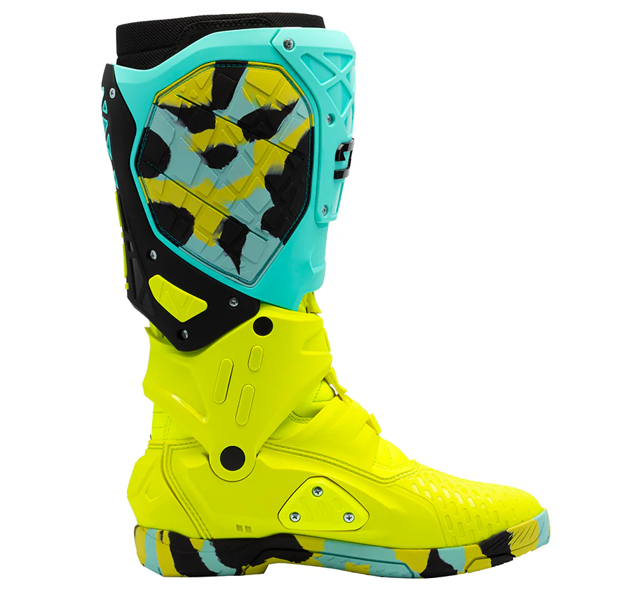 Мотокрос ботуши SIDI CROSSAIR X MINT/FLUO YELLOW — снимка 2
