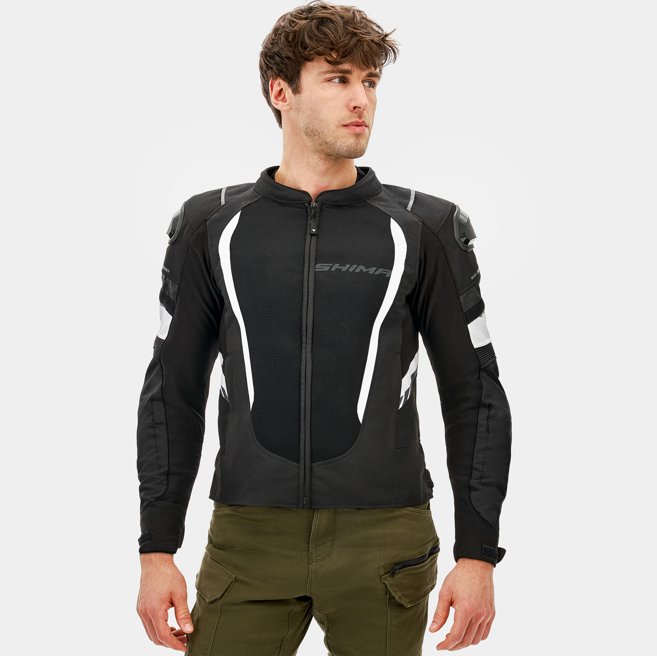 Лятно яке SHIMA MESH PRO 2.0 BLACK/WHITE — снимка 2